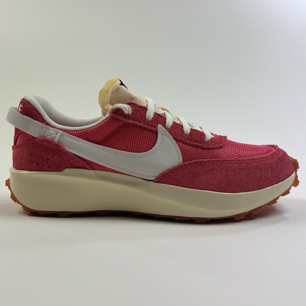 Nike Waffle Debut Vintage Suede Womens Red White Shoes Athletic Low DX2931-600